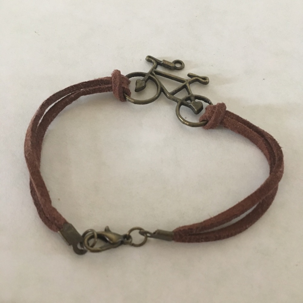 Bicycle Leather Bracelet